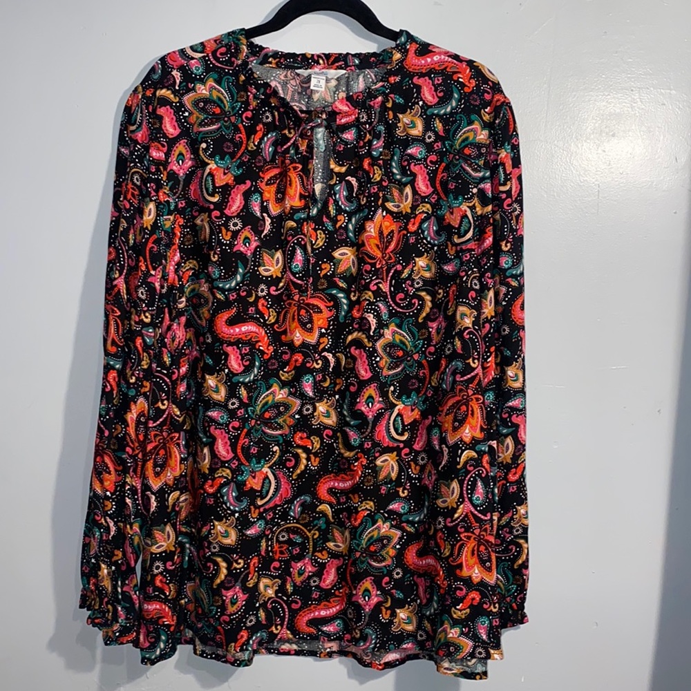Croft and barrow boho blouse size 2X
